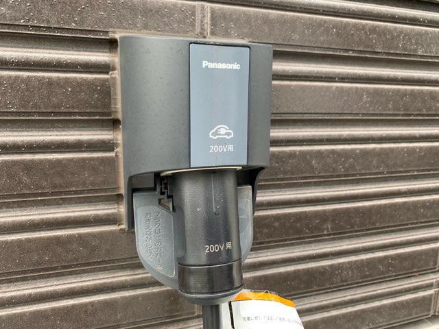 PanasonicのEV充電設備の写真